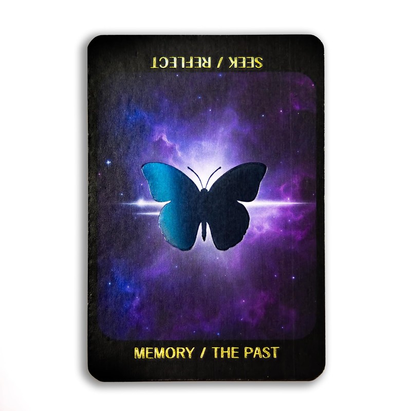 Cosmic Balance Oracle Deck: 48 Gold-Foil Cards with Celestial Butterfly