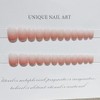 YOGOTI Nail Tips, 24 Pieces, Short Gel Nail Stickers, Nail