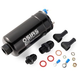 OSIAS 380LPH Inline External E85 Compatible Fuel Pump 10AN Inlet w/Check Vavle 8AN Outlet 0580254044 …