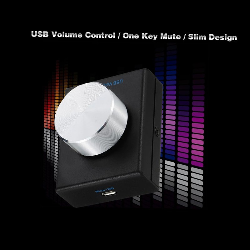 xinyee USB Volume Control Computer Speaker o Volume Controller Adjuster