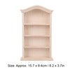 KooingTech Dollhouse Bookshelf, Mini Bookshelf for Mini Books, 1:12 Miniature