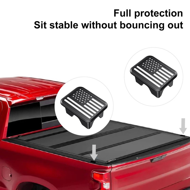EGOVO Bed Rail Stake Pocket Covers Compatible with 2019-2026 Dodge