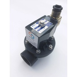 WIC Valve 1" Inch PA66 Plastic Zero Differential Electric Solenoid Air Water Valve 24V AC