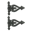 Renovators Supply Manufacturing Black Wrought Iron Door Hinge 5 Inch