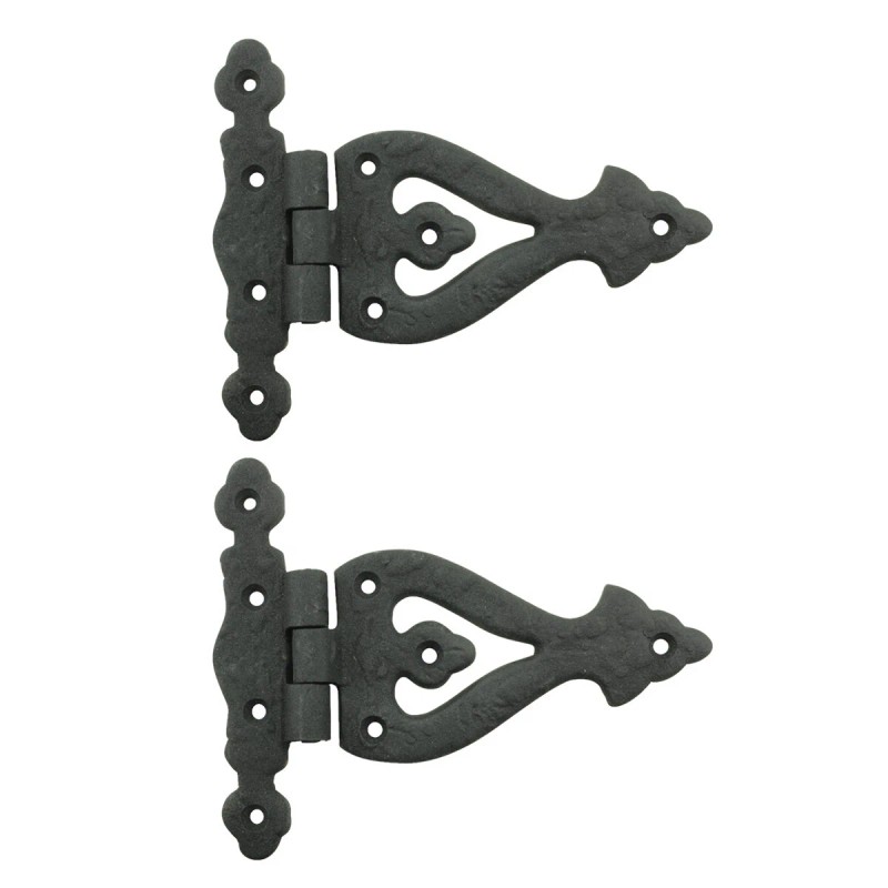 Renovators Supply Manufacturing Black Wrought Iron Door Hinge 5 Inch