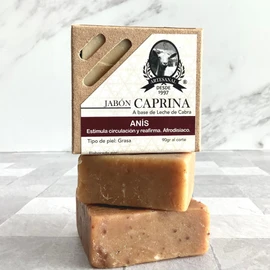 Jabón Caprina con Anís Estimula circulación y reafirma 90g