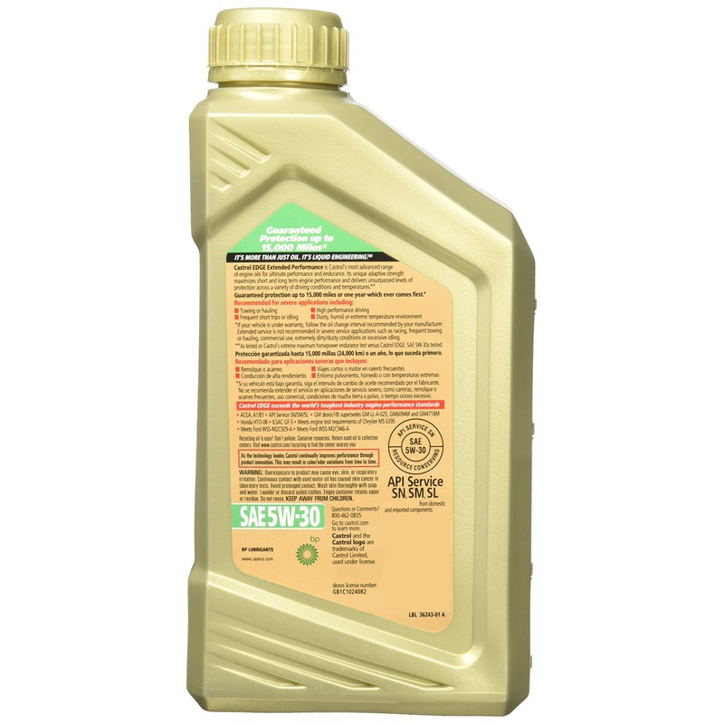 Castrol Edge with Titanium FST 5W-30 1 Quart