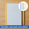 A4 Slide Binders,15PCS 5 Colors Binding Bars Slide Grip,Plastic Spine