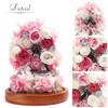 Teat Sight Preserved Flower Gift Flower Present Glass Dome Ferris