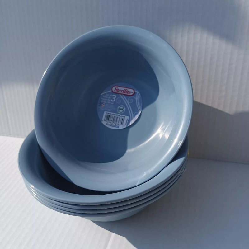 Sterilite Lite Blue Sterilite Microwave Safe Soup & Salad Food