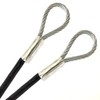 PSI, 1/4" Vinyl Coated Galvanized Steel Cable with Looped Ends,
