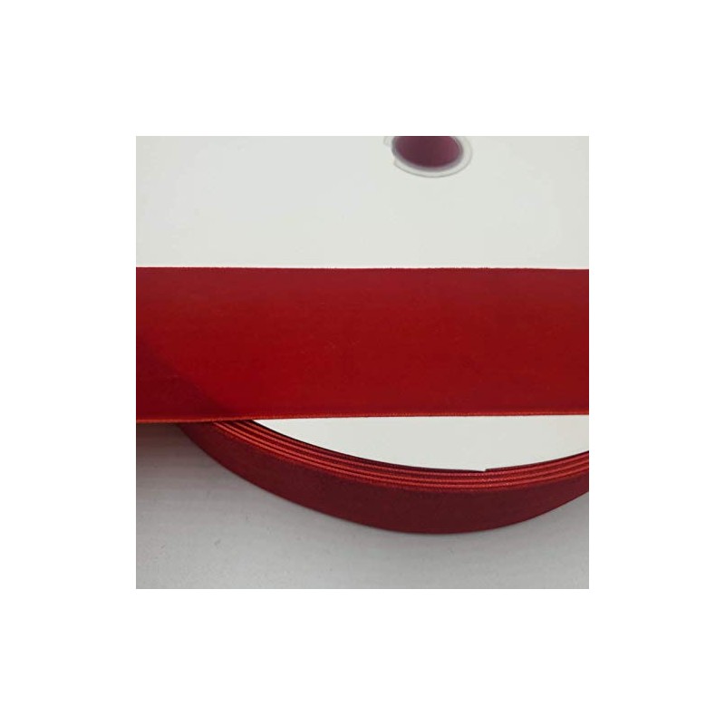10 Yards Velvet Ribbon Spool (Red, 2")