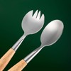 Salad Servers Set Salad Spoon and Fork Set Stainless Steel