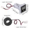XIITIA 3pcs 60-500V 0-100A AC Digital Ammeter Voltmeter, 22mm Square