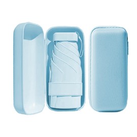 TVVTO Lightweight Folding Umbrella, Ultra Lightweight Portable Folding Umbrella, Small, Cute, Easy to Carry, For Both Sun and Rain, UV Protection, High Strength Fiberglass, 6 Ribs, Sun Protection,