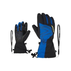 Ziener Kids Laval Ski Gloves / Winter Sports | Waterproof, Long Cuff, Cobalt Blue, 5