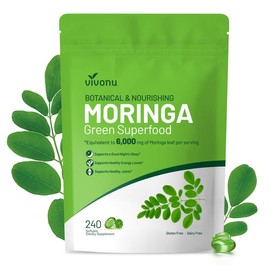 VivoNu Moringa Softgels | Energy, Immunity & Joint Support | Rich in Essential Fatty Acids & Antioxidants | 240 Vegan Capsules | 2/Day:_Pack of 3