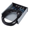 ASHATA 5.25" Front Panel,4 USB Port Optical Drive Front Panel,Multifunction