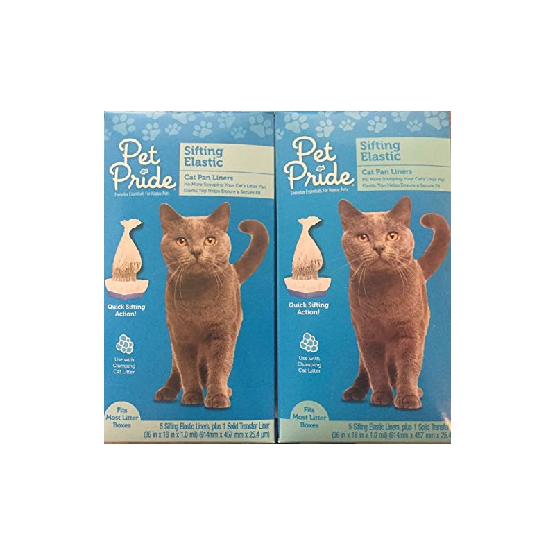 Pet Pride Sifting Cat Pan Liner 5 ct (2 Pack)