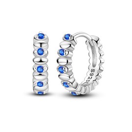 Hapour Sterling Silver 925 Hoop Earrings for Women Small Hoop Earrings Cartilage Helix Earrings Women, Sterling Silver, Cubic Zirconia
