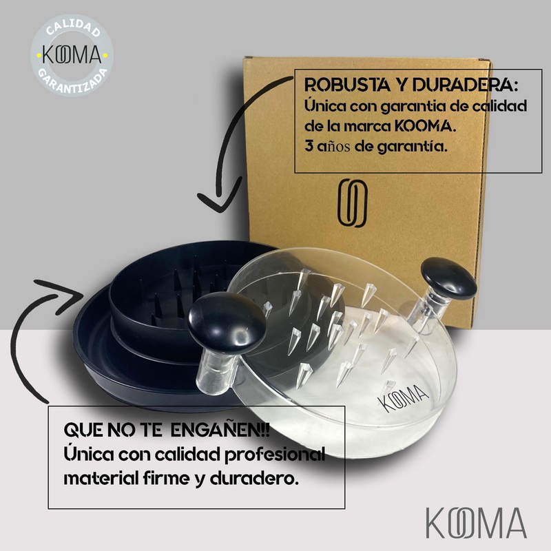 kooma Fleischentwirrer, Huhn, Schweinefleisch, professionell, Arepas Pulled Pork, Zerkleinerer