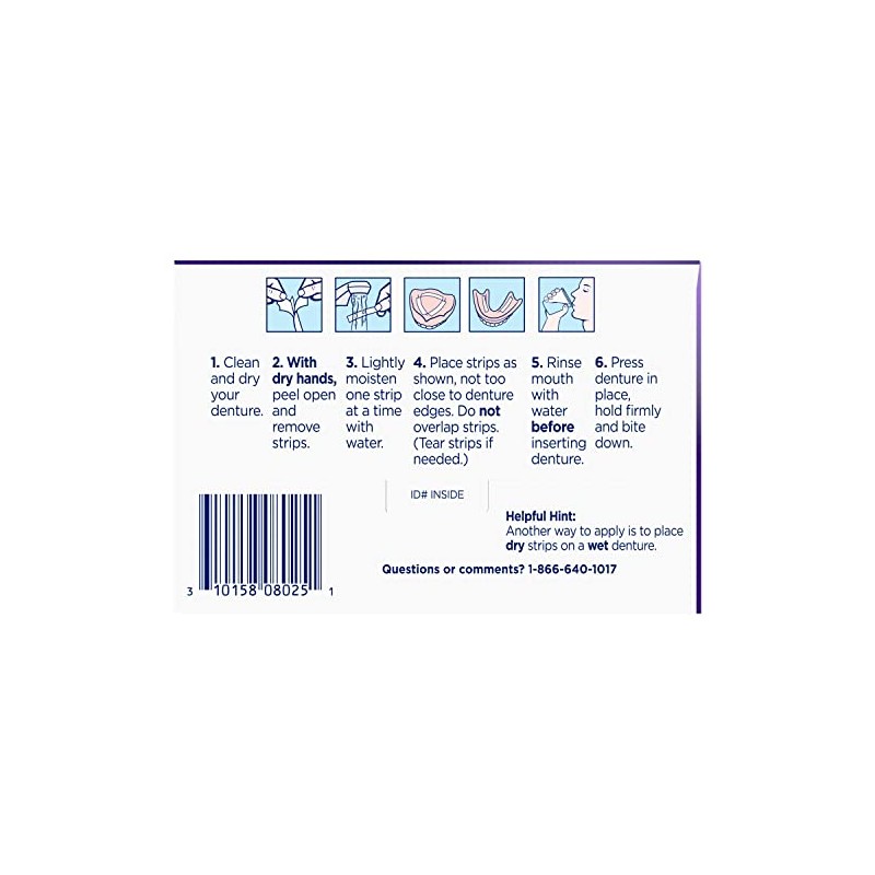 Super Poli-Grip Spg Comfort Seal Strips X40