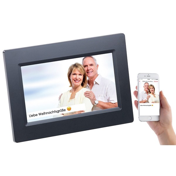 Somikon Digital Photo Frame: WiFi Picture Frame with 7 Inch