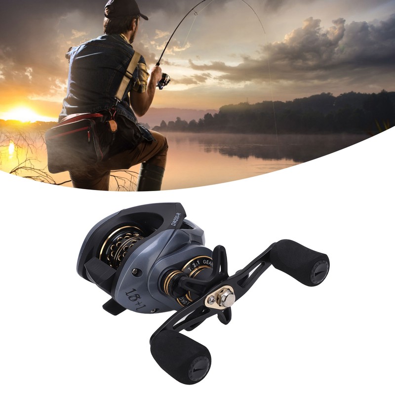 Baitcasting Reel Lure Fishing Reel Wheel 7.2:1 Ratio 18+1BB with