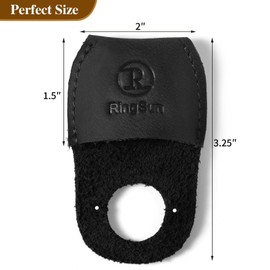 RingSun Thumb Guard Wood Carving Tools, Leather Finger Protector, Handmade Carpenter Working Carving Kit Accessories