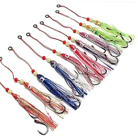 Wellvie Octopus Bait Octopus Fishing Root Fishing Root Fish Fishing Root Fish Fishing Large Migratory Fish (Set of 5 Colors)