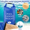 2 Pack 20L/60lb Waterproof Pool Ladder Weights & Sand Bags