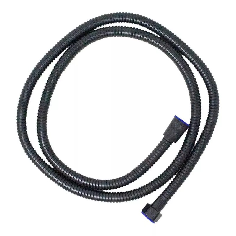 IMP Manguera Para Regadera Telefono Negro Mate 1.5 Mts Acero