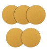 QYQRQF 6 Inch No Hole Sanding Discs, 120 Grit Hook