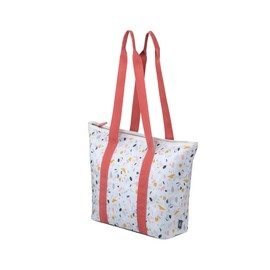 alfi ISO Shopper 17 Litres, Terraczzo, Sustainable Thermal Cooler Bag Made from Recycled PET Bottles, Insulated Shopping Bag for Shopping, Swimming Pool, Sauna, Insulated Bag, Flexible, Washable