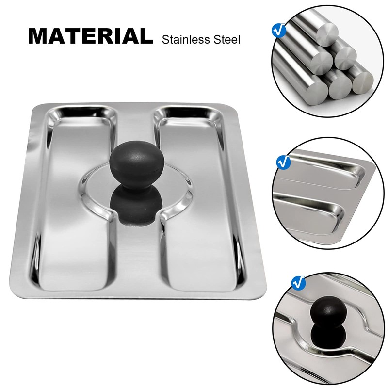 UOIENRT 2 Slice Toaster Dust Cover, Stainless Toaster Appliance Top