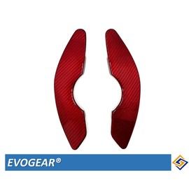 EVOGEAR External LEXUS Exclusive Paddle Shift Cover Steering Paddle Shift Extension Accessory Custom Parts (Red Carbon)