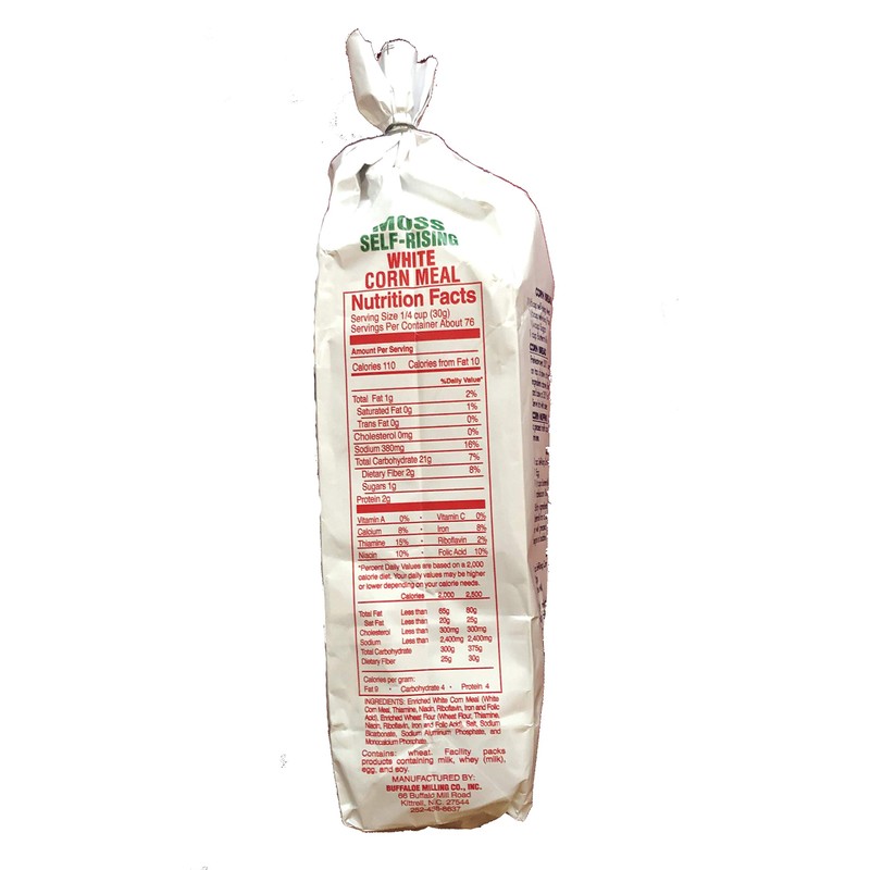 Moss Self-Rising White Corn Meal 5Lbs