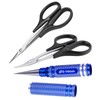 3-Pack HobbyPark RC Body Reamer Hole Puncher and Curved Scissors