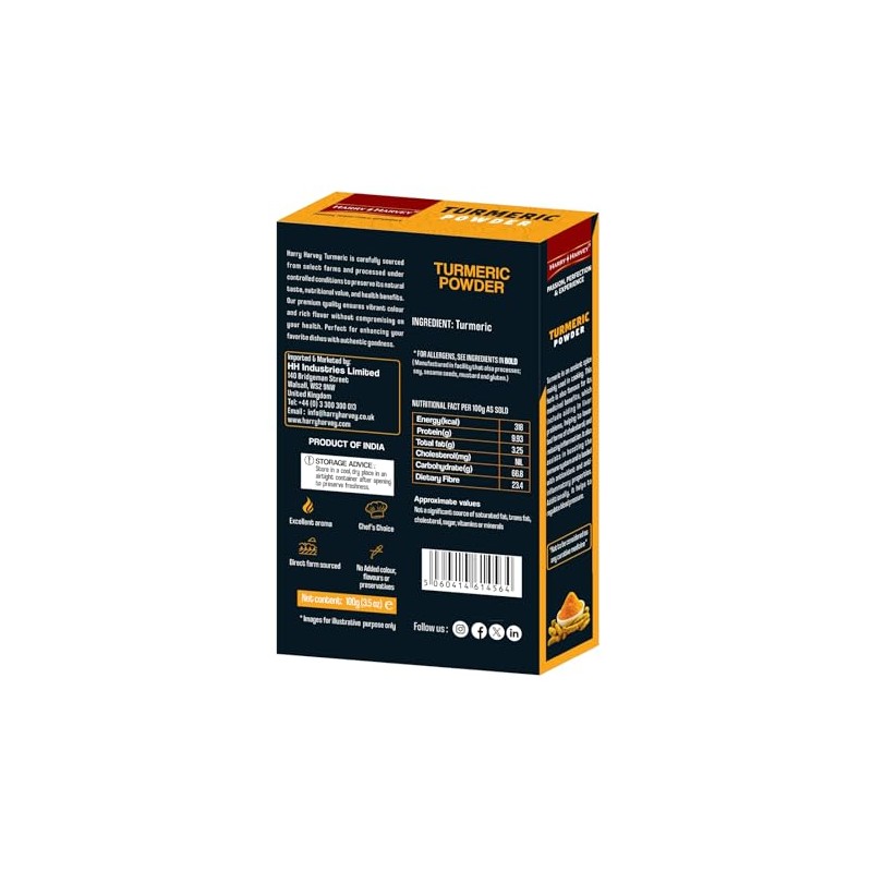 Harry Harvey Turmeric Powder 100g