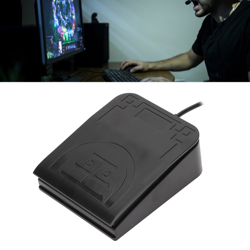 USB Foot Switch Pedal MIDI Controller Ergonomic Design Single Foot