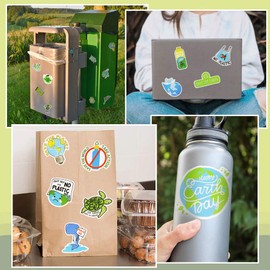 QTL Stickers for Kids Earth Stickers Water Bottle Stickers for Teens Girls Environmental Stickers for Laptop Waterproof Stickers and Decals 50Pcs