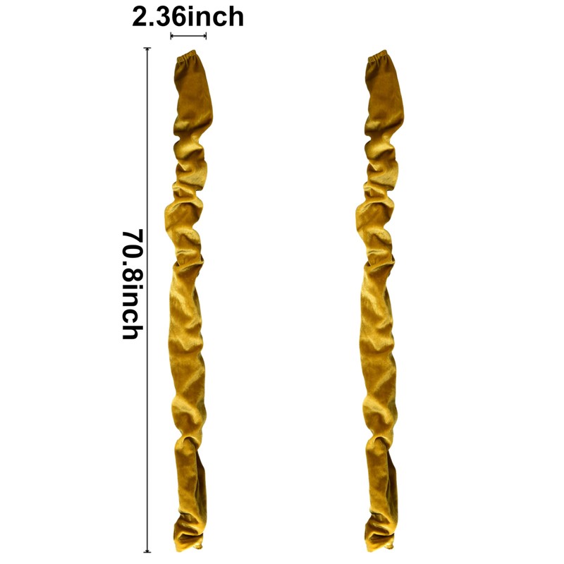 Chandelier Chain Covers 2 Pack Gold Cable Covers 70.8 inches
