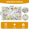 Flowers Placemats Set of 6,12x18 Inch Garden Plants Place Mats