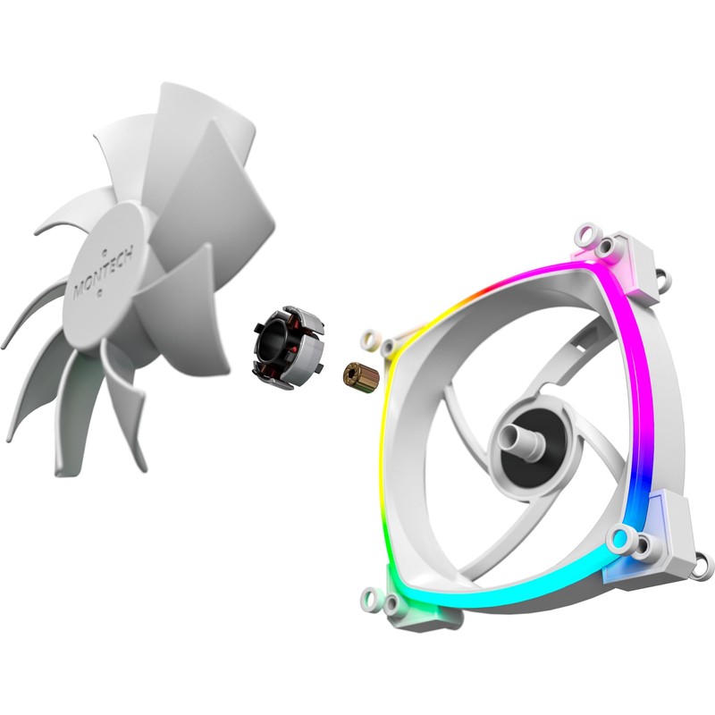 Montech AX 120 ARGB Fan – 1600PWM, High-End Durability, Silent