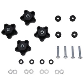 RONGPAS 4PCS Top Window Knob Kit 6681614 Compatible with Bobcat 751 753 763 773 863 864 873 883 963 A220 A300 S100 S130 S150 S160 S175 S185 S205 S220 S250 S300 S330 T110 T140 T180 T190 T200
