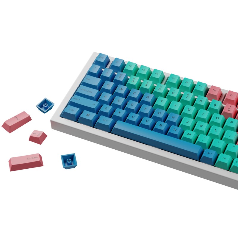 Glorious GPBT Dye Sublimated Keycaps (Pastel) - Thick PBT Plastic