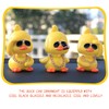 wonuu Cute Yellow Duck Car Ornaments Cool Duck Car Dashboard