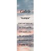 Caleb "Faithful" Keepsake Name Meaning Bookmark with Bible Verse and