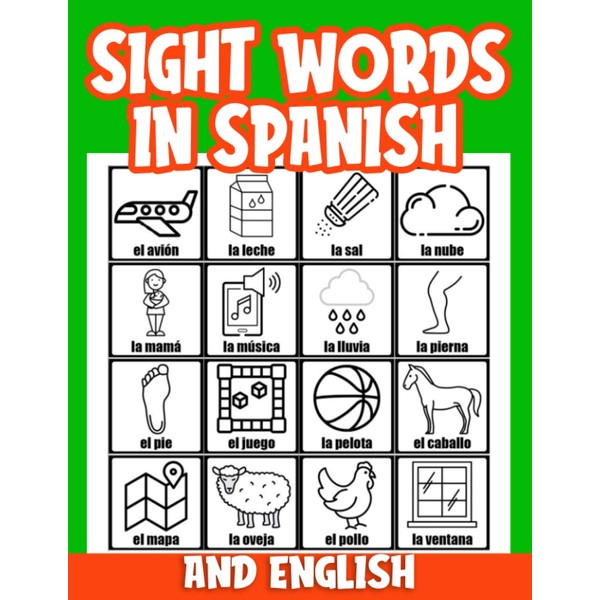 Sight Words In Spanish And English: Sight Words Bingo Activity