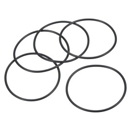 PATIKIL 5 Pcs Nitrile Rubber O-Ring 58mm Outside Diameter 54mm Inner Diameter 2mm Wide Metric Seal Gasket Faucet Pipe for Auto Repair Black